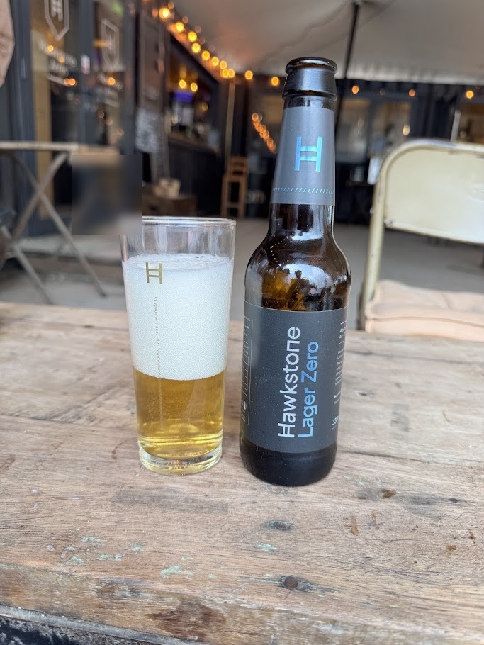 試飲したHawkstone Lager Zero